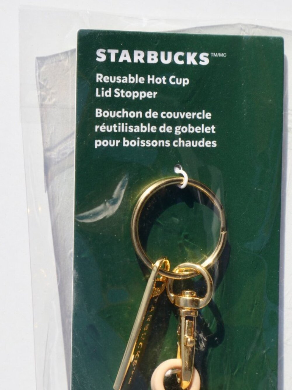 NWT Starbucks Bearista Reusable Hot Cup Lid Stopper Keychain 2025 - Picture 7 of 7